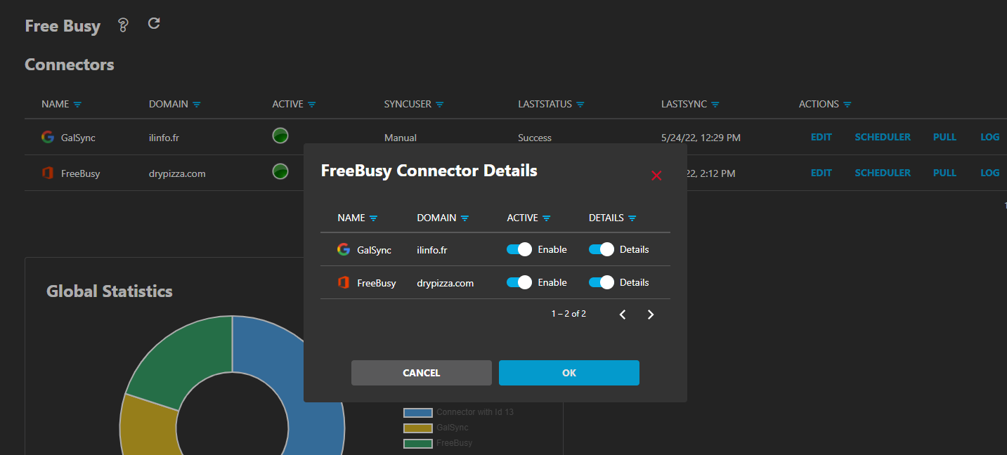 Freebusy Connector Details