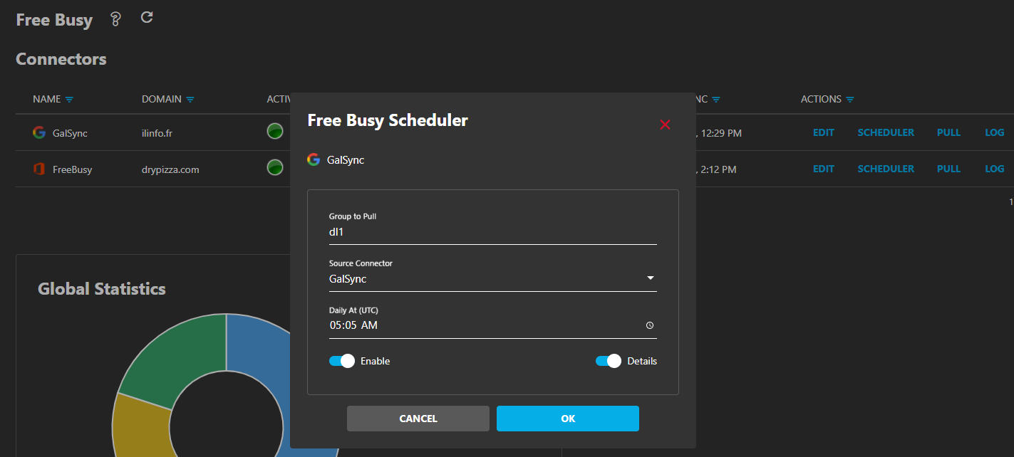 Freebusy Connector Scheduler