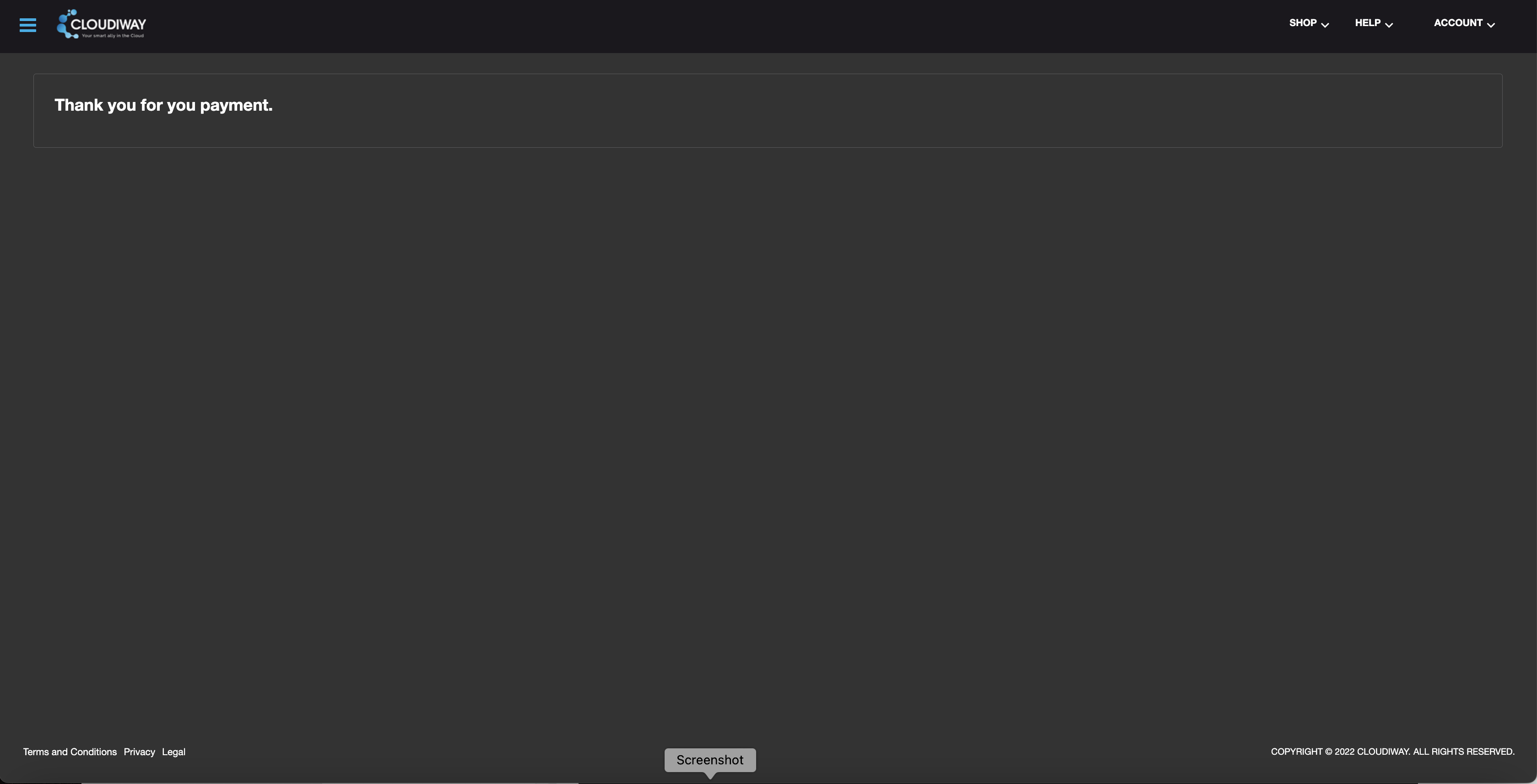 Payment confirmation prompt