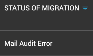 Audit Error State