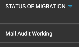 Audit Working State