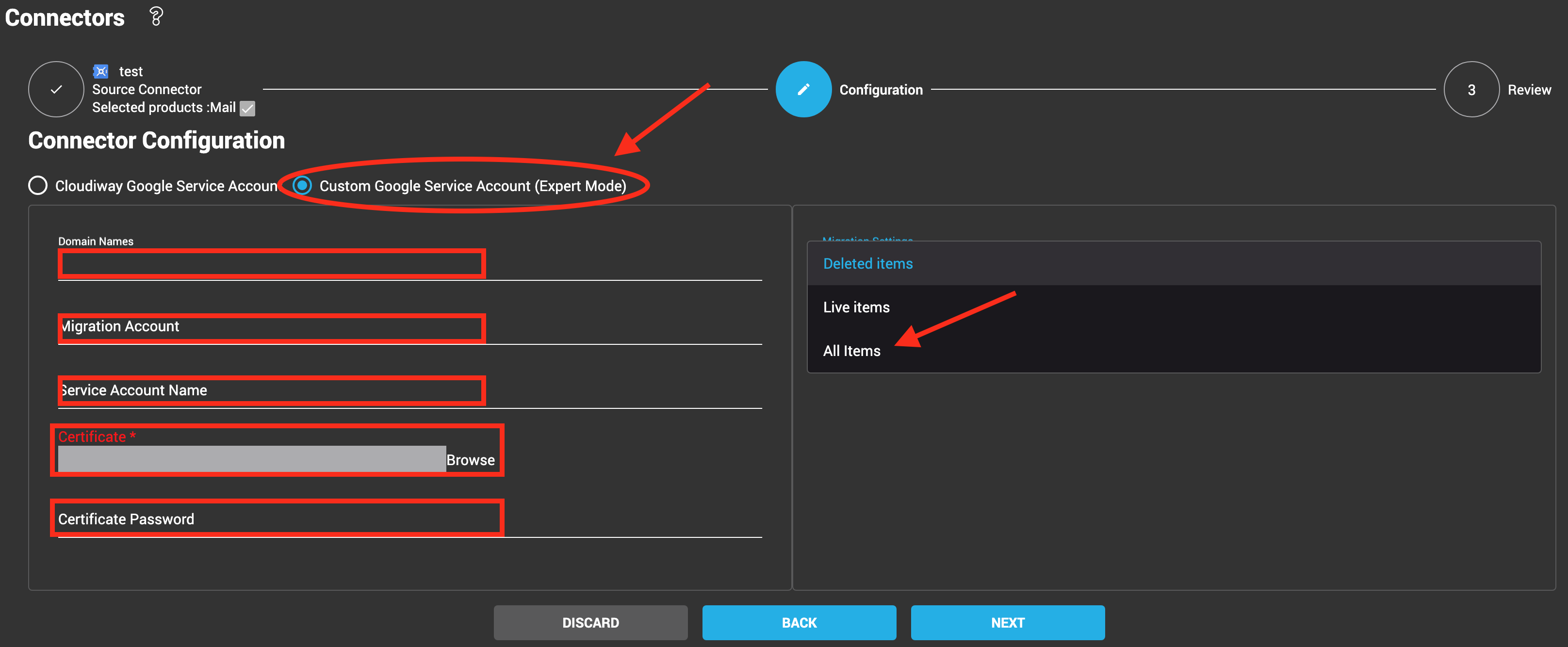 Custom Connector Vault