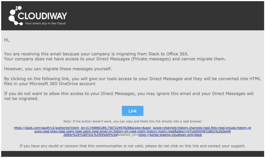 Direct Messages Slack 1
