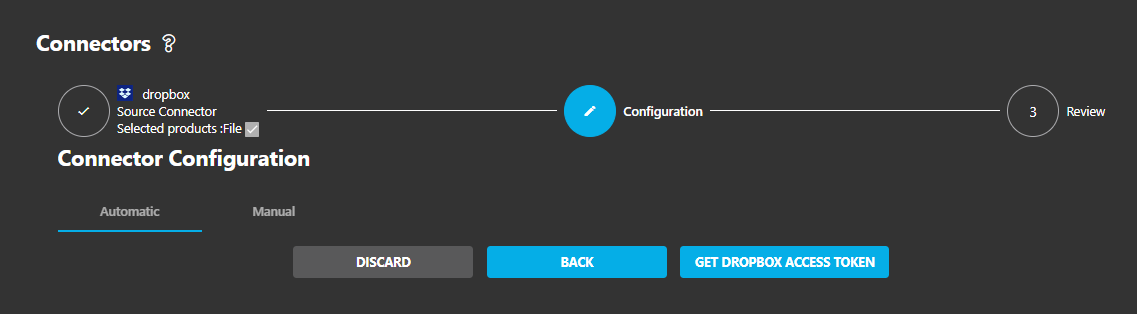 Dropbox connector configuration in Cloudiway