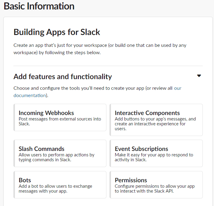 Features Functionalities Slack