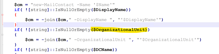 Galsync Organizationalunit