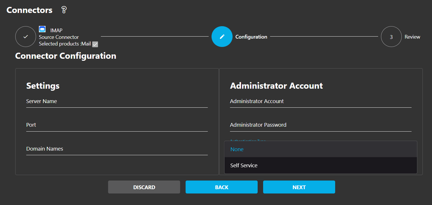 Imap Server Migration Configuration