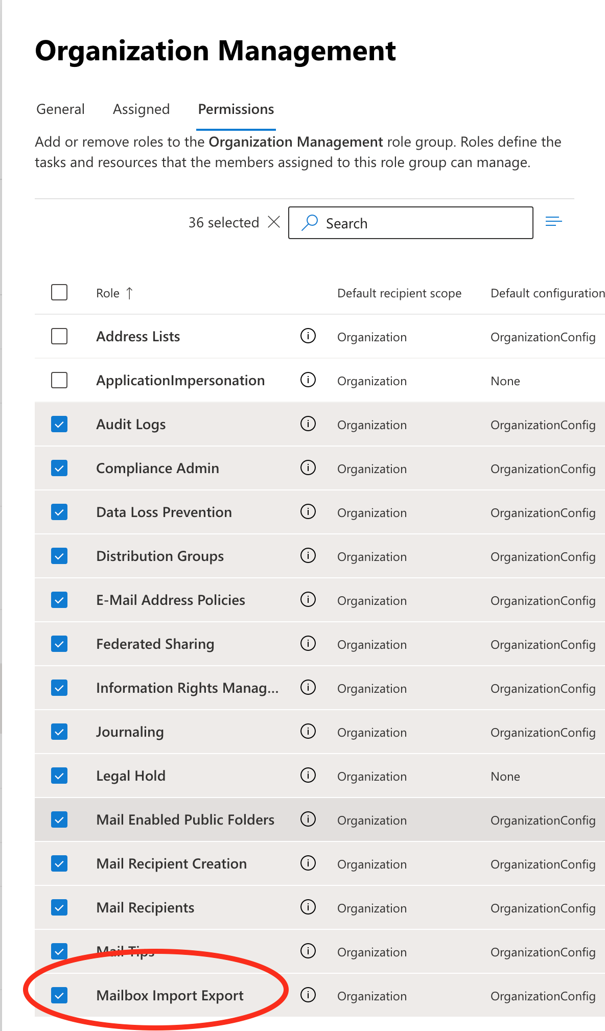 Mailbox Import Export