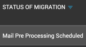 Pre Processing Scheduled State