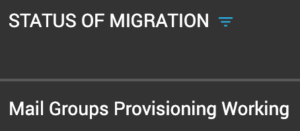 Provisioning Working State