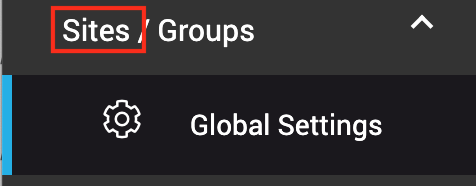 Sites Global Settings