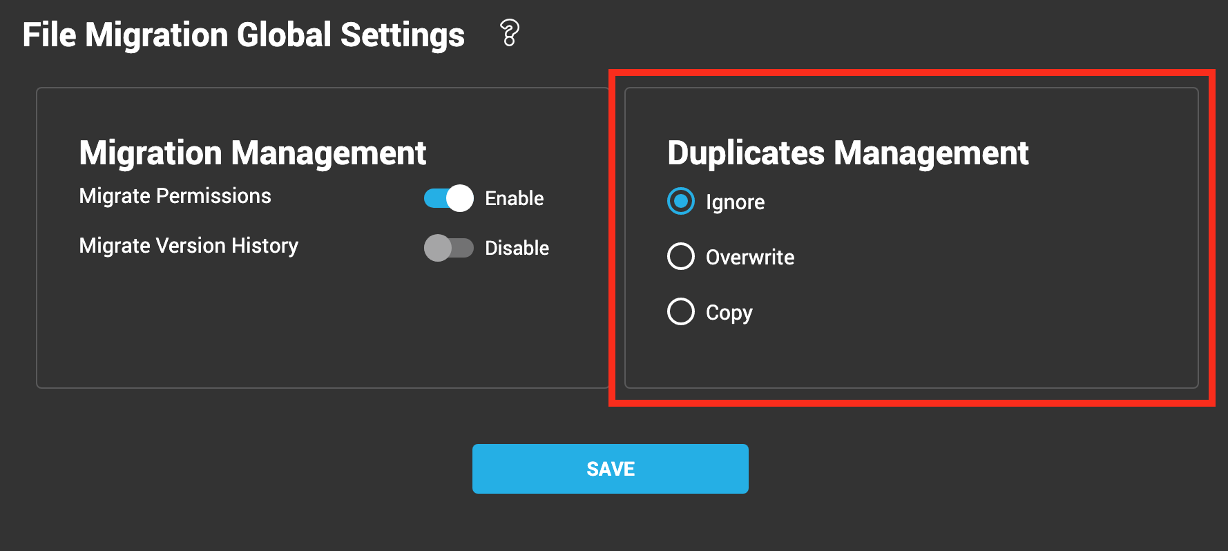 duplicates-management-window